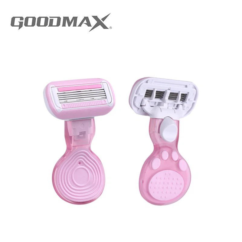 Portable Handle Replaceable Triple Blade Disposable Razor