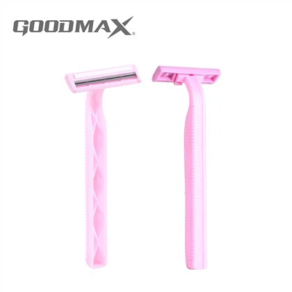 Fixed Head Plastic Twin Blade Razor Disposable Razor for Women