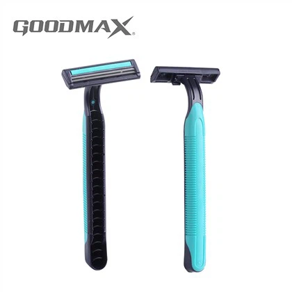 Razor, Disposable Razor, Hot Sale Classic Design Rubber Handle Disposable Twin Blade Men Razor SL-3006L