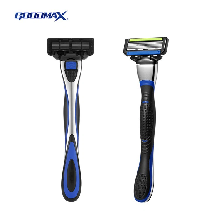 Six Blade Mens Metal System Razor 